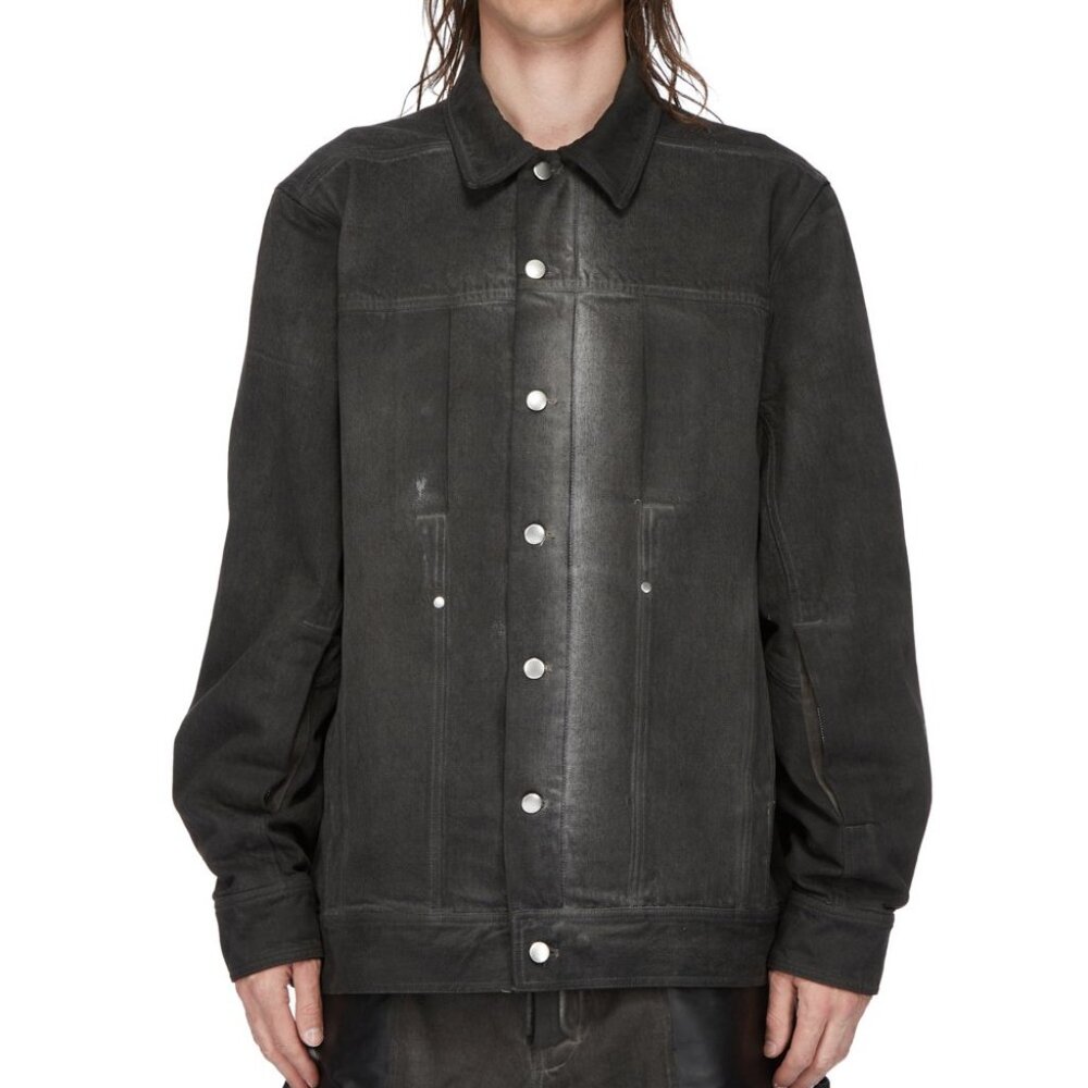 BNWT SS24 RICK OWENS "LIDO" WORKER DRKDUST DENIM JACKET 50